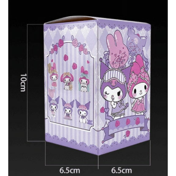 Sanrio Blind Box Cute Kuromi My Melody Figures Toy Pajamas Series Collection Home Decorate Christmas Gift