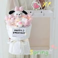 thumbnail image 1 of Kawaii Sanrio Bow Knot Pochacco Plush Toy Dolls Bouquet Flower Girls Creative Valentine's Day Cartoon Graduation New Year Gifts, 1 of 10