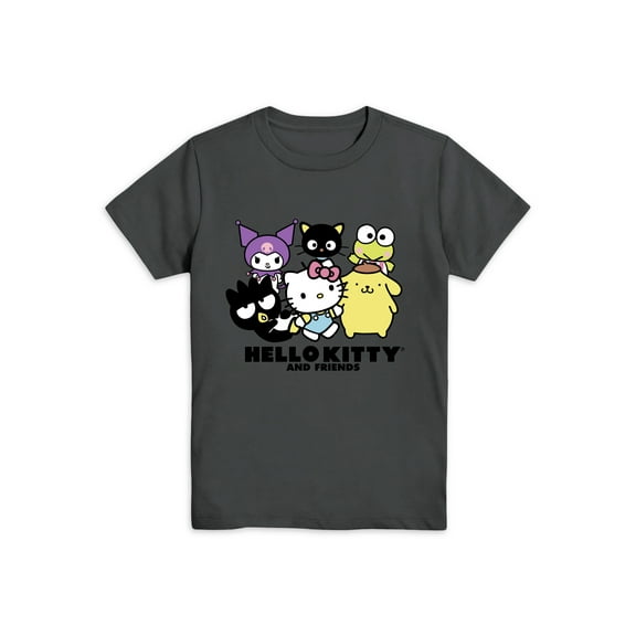 Sanrio Boys Hello Kitty Hola Gato, Crew Neck, Short Sleeve, Graphic T-Shirt, Sizes 4-18
