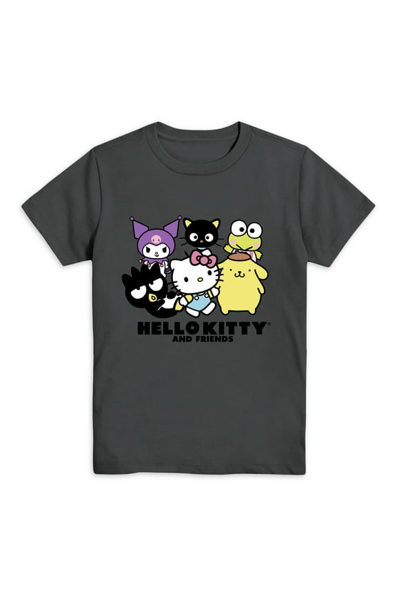 Sanrio Boys Hello Kitty Hola Gato, Crew Neck, Short Sleeve, Graphic T-Shirt, Sizes 4-18