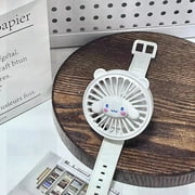 FGDNFDHG Sanrio Bracelet Mute Fan Gift My Melody Cinnamoroll Usb Rechargeable Office Student Gifts Portable Desktop Cooler Portable