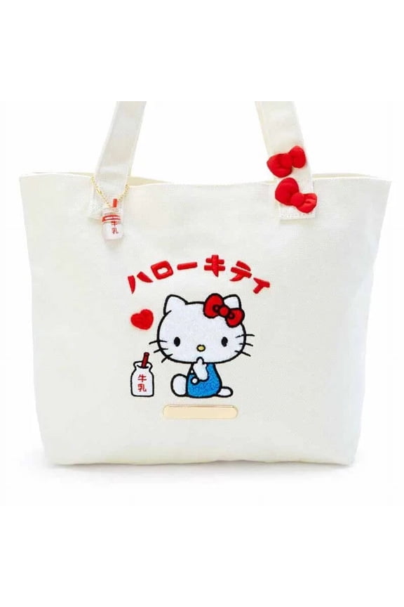 Sanrio Canvas Bag Female Fashion High-capacity Hello Kitty Handbag Cinnamoroll Cartoon One Shoulder Shopping Bag tote bag