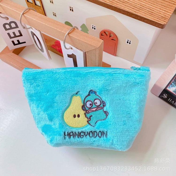 Sanrio Cartoon Anime Kuromi Melody Hello Kitty Plush Embroidery Makeup