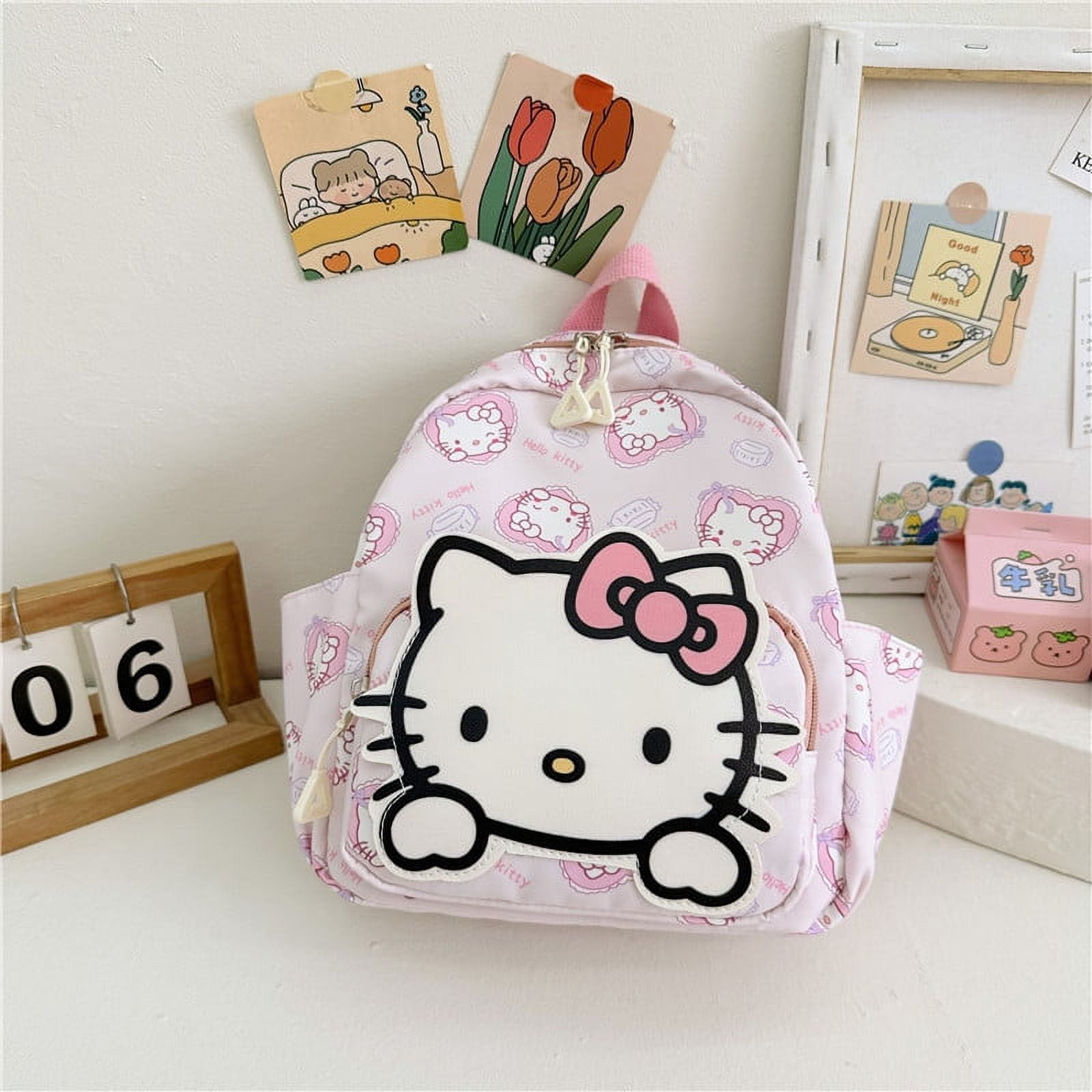 Sanrio Cartoon Backpack Hello Kitty Kulomi Cinnamon Melody Anime ...