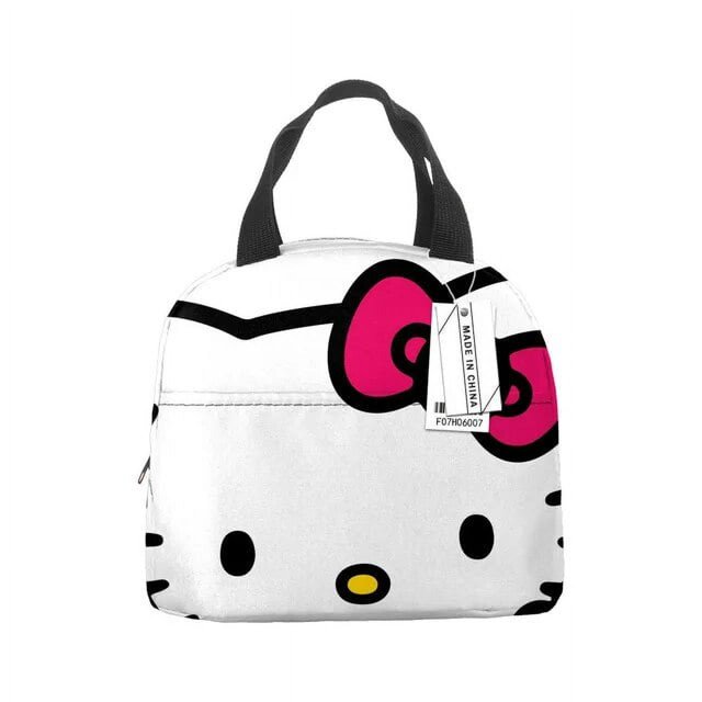 Sanrio Cartoon Cute Hello Kitty Lunch Bag Girl Large Capacit Portable