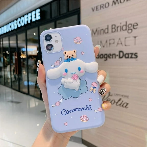 Sanrio Cartoon Doll Cinnamoroll My Melody Phone Case For IPhone 14 13 12 mini Pro Max 11 Pro Max X XS XR 8 7 Plus Soft Covers