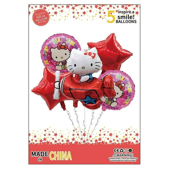 Sanrio Cartoon Hello KT Aluminum Balloon Package Children's Birthday Party Scene Decoration Hello Kitty Aluminum Balloon Hellokitty