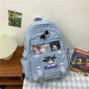 Sanrio Cartoon Kuromi Large Capacity Backpack School Bags For Teenage Girls Women Korean Fashion Handbags Y2k Student Backpacks