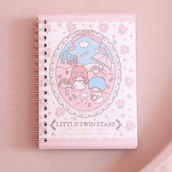 Sanrio Cartoon Notebook Kuromi My Melody Cinnamon Dog PP Colorful Coil Notebook Stationery Gift