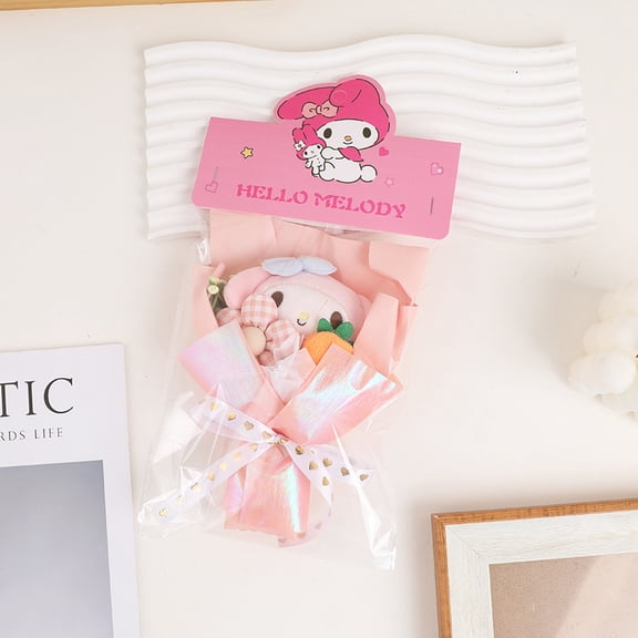 Sanrio Character Plush Bouquet,Cute Stuffed Animal Flower Bouquet for Valentine's Day,Birthday,Graduation,Gifts for Fans