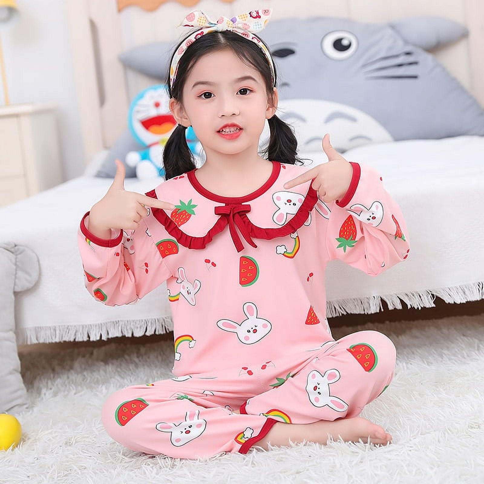Sanrio Children Pajamas Long Sleeve Hello Kitty Cinnamoroll Underwater