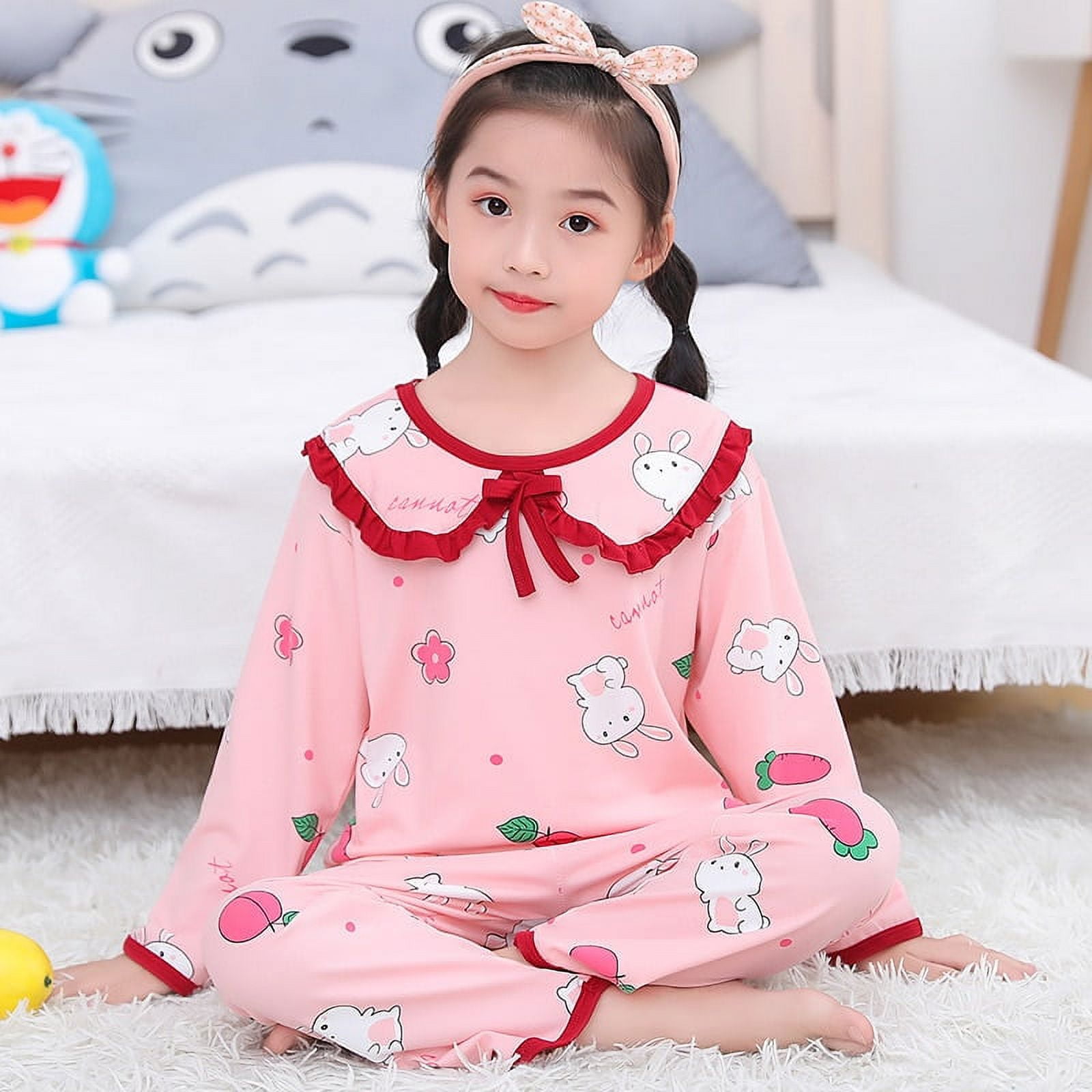 Sanrio Children Pajamas Long Sleeve Hello Kitty Cinnamoroll Underwater ...