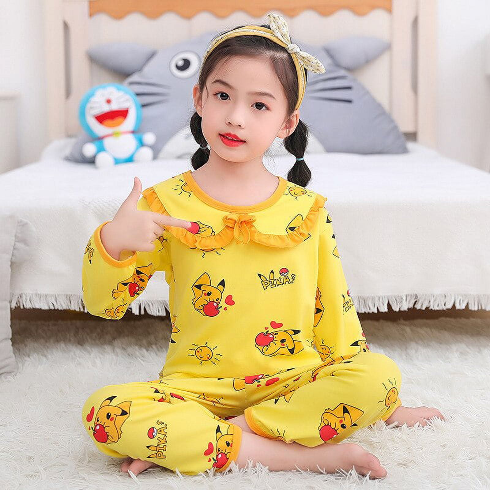 Sanrio Children Pajamas Long Sleeve Hello Kitty Cinnamoroll Underwater