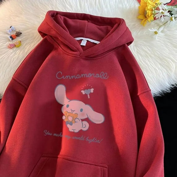 Sanrio Children Sweatshirt Cinnamoroll Kawaii Cartoon Cute Anime Student Autumn Outdoor Comfortabl Kids Clothes Toys Girls Gifts