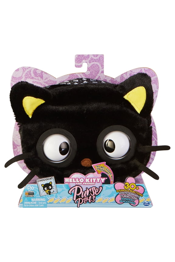 , Sanrio Hello Kitty and Friends, Chococat Interactive Pet Toy and Handbag with over 30 Sounds and Reactions, Kids Toys for Girls