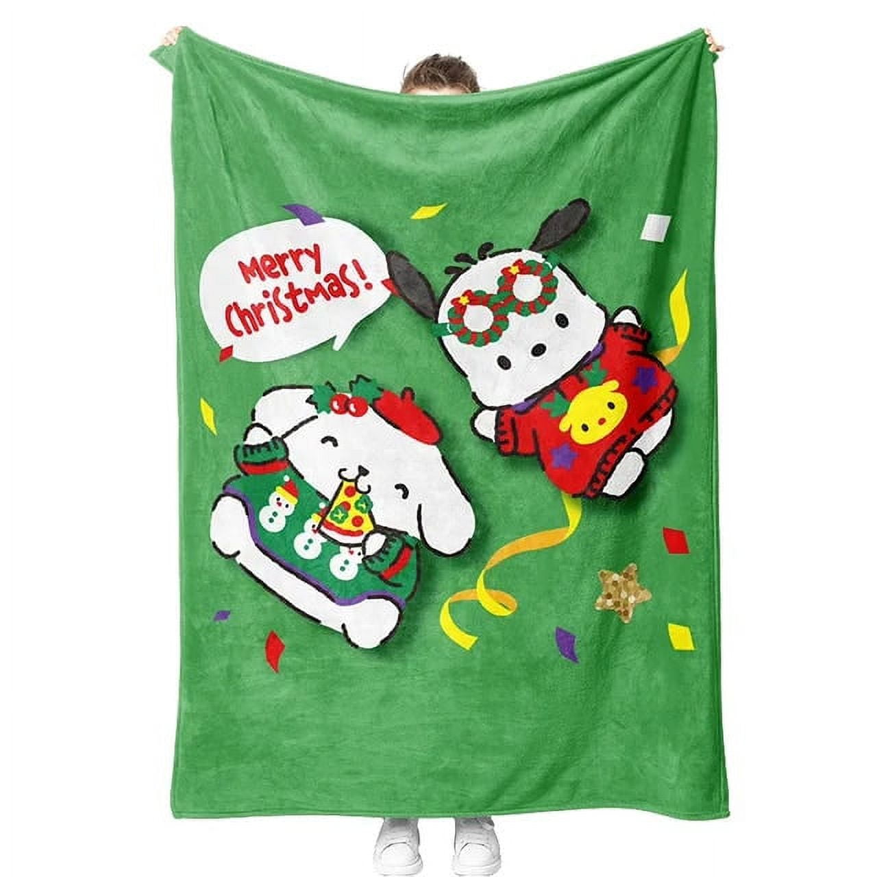 Sanrio Christmas Blanket Hello Kitty Cinnamoroll Kuromi My Melody