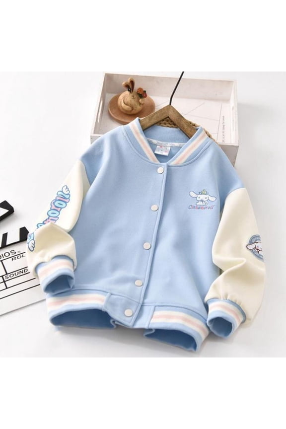 Sanrio Cinnamoroll Anime Cartoon Coat Sweet and Cute Jacket Clothing