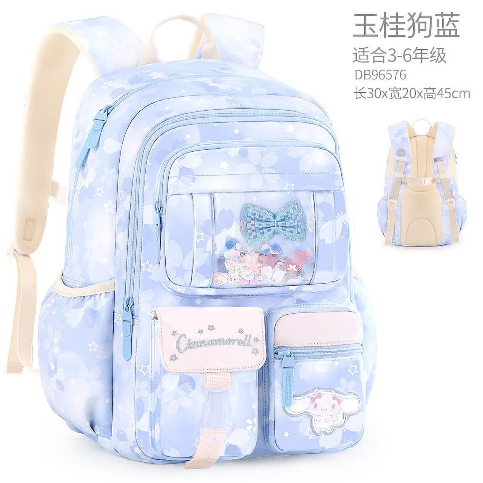 Sanrio Cinnamoroll Backpack Mochilas Aestihic Kuromi Lightweight and Large Capacity Korean-Style Cute School Student Bag Gift FJH