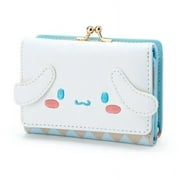 Sanrio Cinnamoroll Bag Wallet Casual Fashion PU Leather Coin Purse Cute Kuromi My Melody Cute Folding Card Bags for Women Walle