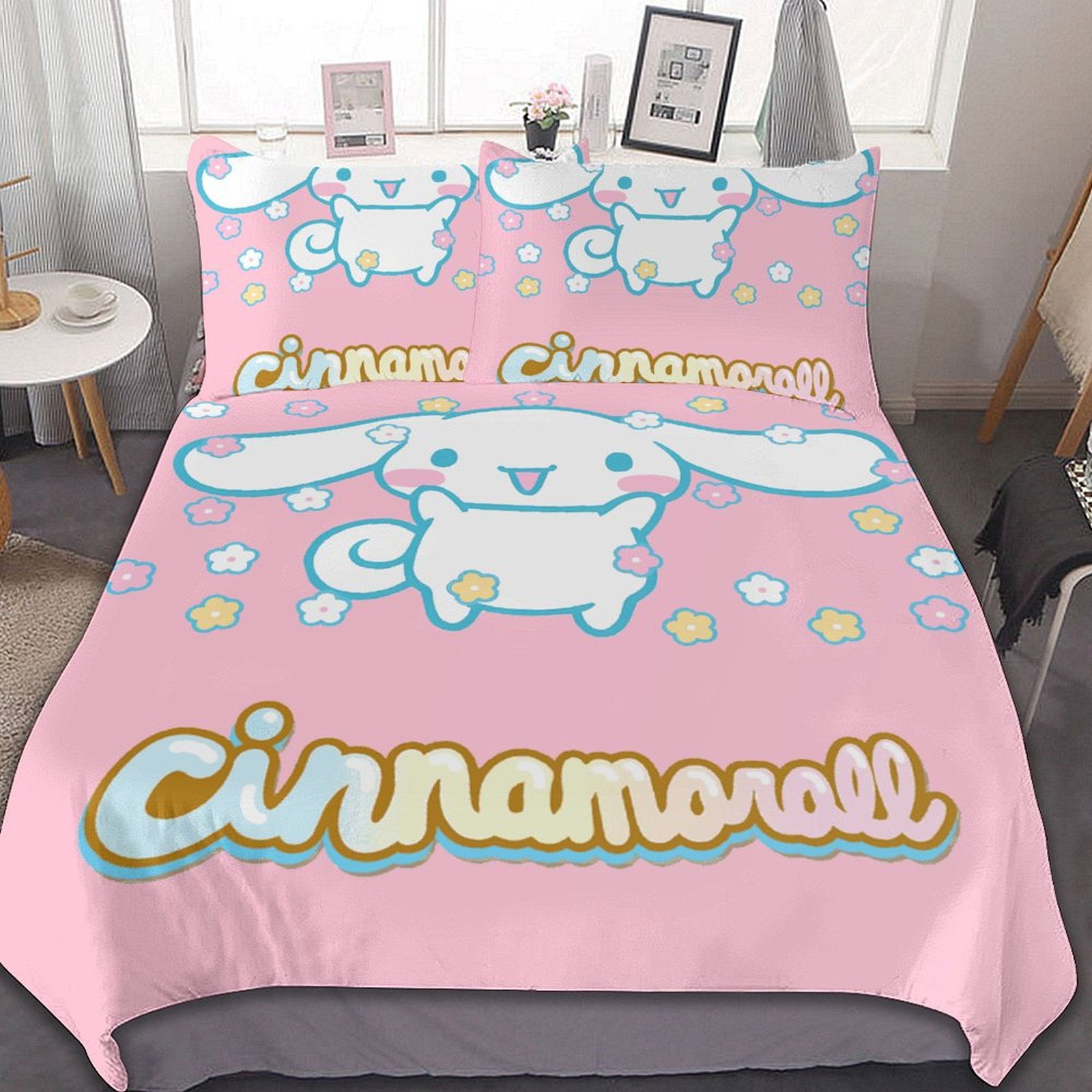 Sanrio Cinnamoroll Bed Duvet Cover Microfiber Bedding Sets 3D Printed ...
