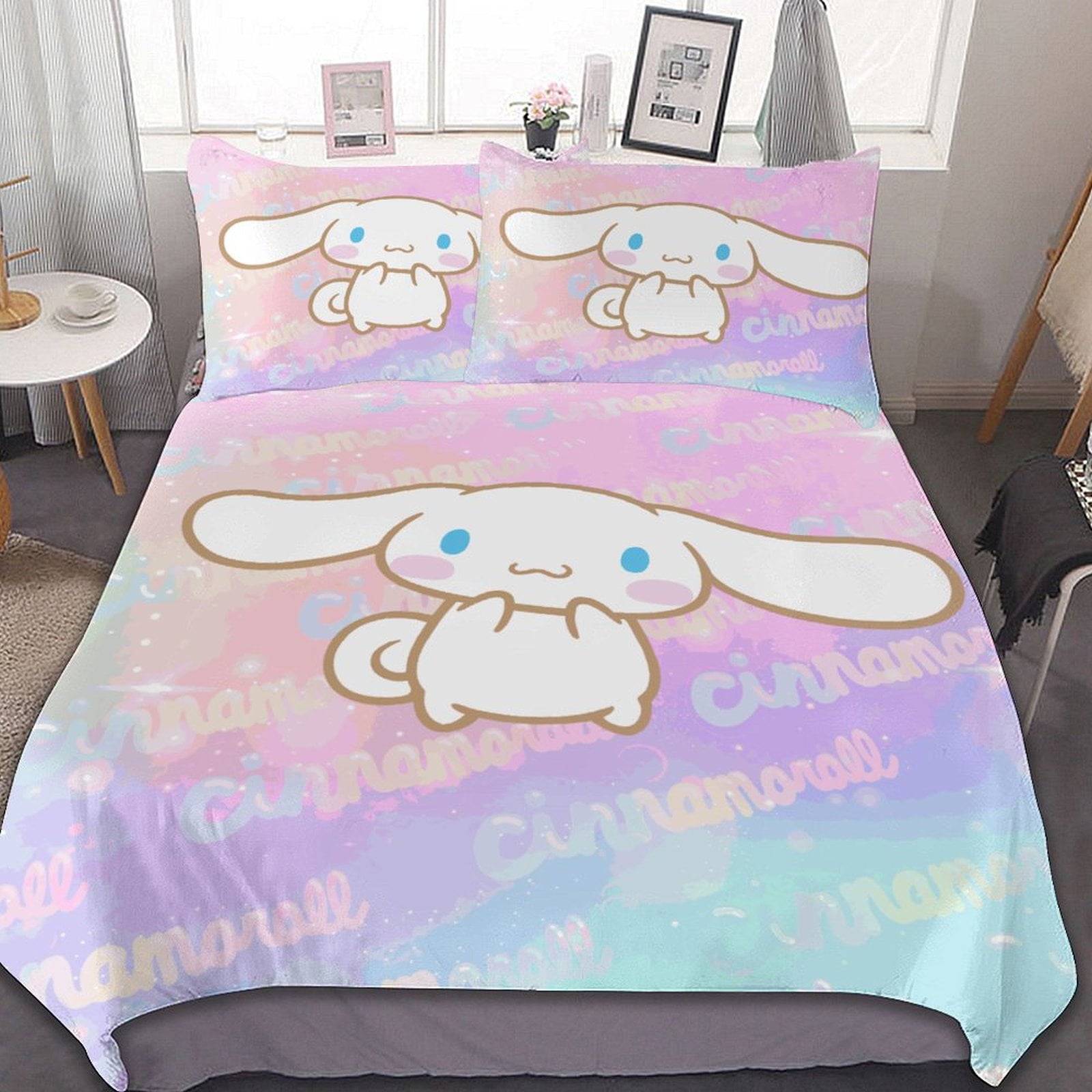 Sanrio Cinnamoroll Bed Duvet Cover Microfiber Bedding Sets 3D Printed ...
