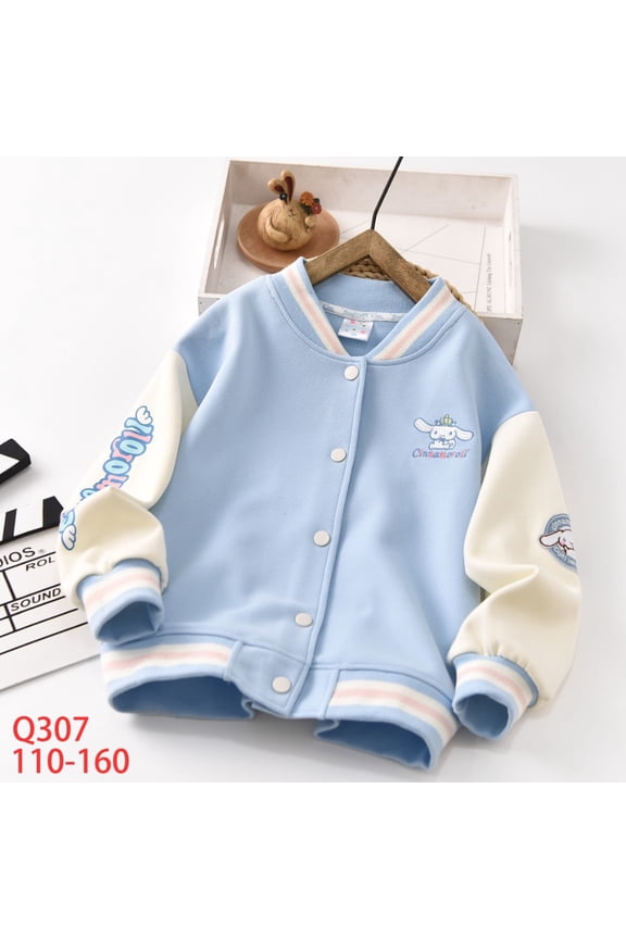 Sanrio Cinnamoroll Cartoon Coat Sweet and Cute Jacket Spring Autumn Clothing