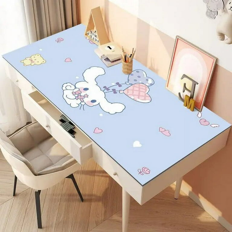 Sanrio Cinnamoroll Desk Mat Waterproof and Oil Proof Desk Top Protective Pad Learning Desk Table Cloth Environment Protection