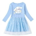 thumbnail image 1 of Sanrio Cinnamoroll Girls Dress Kids Cartoon Long Sleeve Gauze Skirt Printed Princess Dress Children's Spring Autumn Clothing, 1 of 22