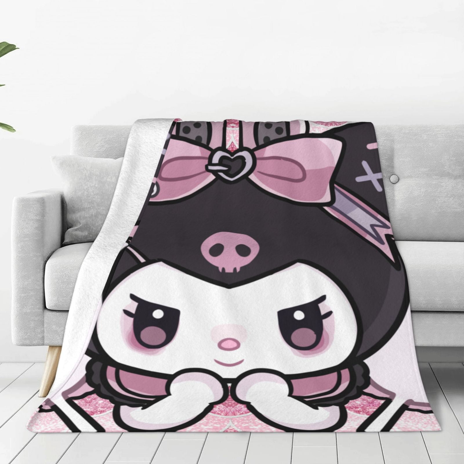 Sanrio Cinnamoroll,Hello Kitty ,Melody,Kuromi Bare Home Fleece Blanket