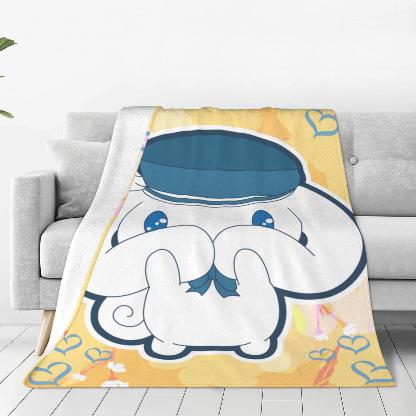 Sanrio Cinnamoroll,Hello Kitty ,Melody,Kuromi Bare Home Fleece Blanket
