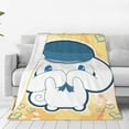 Sanrio Cinnamoroll,Hello Kitty ,Melody,Kuromi Bare Home Fleece Blanket