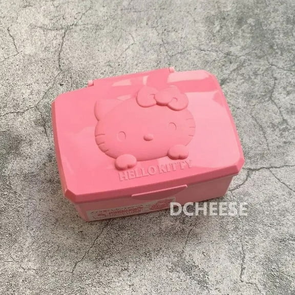 Sanrio Cinnamoroll Hello Kitty Melody Kuromi Creative Jewelry Organizer Removable Storage Box Portable Ring Necklace Case Gift