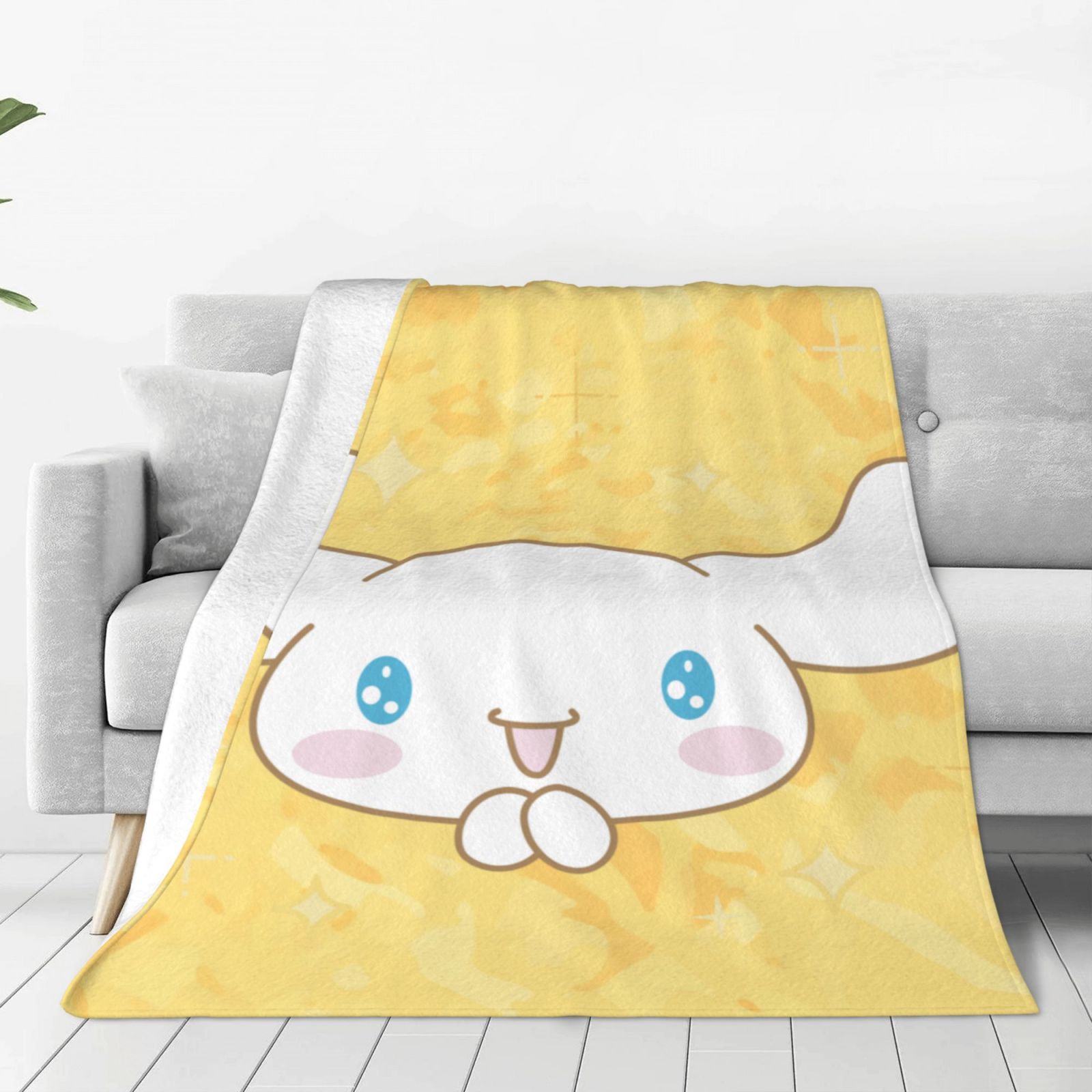 Sanrio Cinnamoroll,Hello Kitty ,Melody,Kuromi Flannel luxury blanket