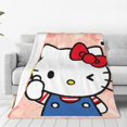 Sanrio Cinnamoroll,Hello Kitty ,Melody,Kuromi Flannel luxury blanket