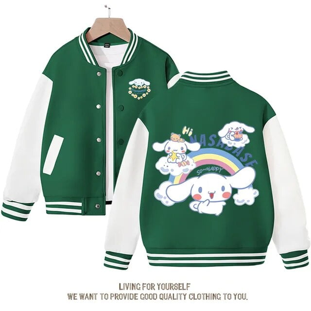 Sanrio Cinnamoroll Jacket Hello Kitty Kuromi Cotton Overcoat Child ...