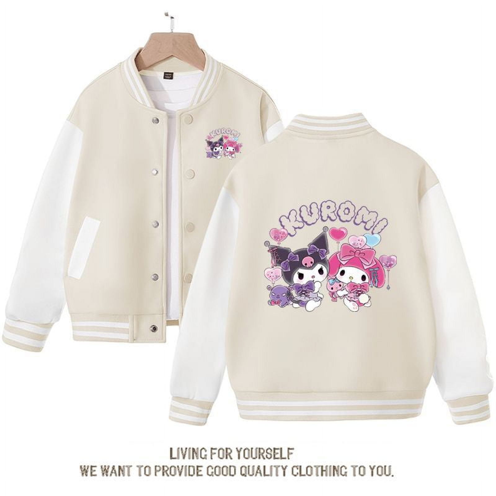 Sanrio Cinnamoroll Jacket Hello Kitty Kuromi Overcoat Child Hoodies ...
