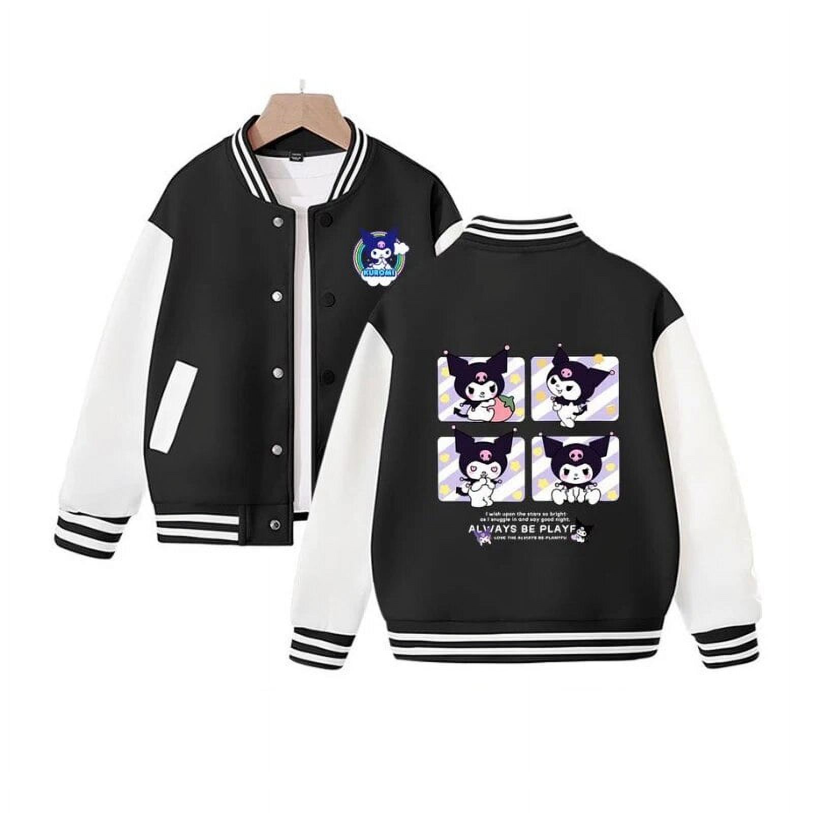 Sanrio Cinnamoroll Jacket Kawaii Amime Long Sleeve Crew Neck Loose Coat