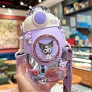 Sanrio Cinnamoroll Kawaii Anime Large Capacity Water Cup Female Cute Kuromi Cartoon Straw Portable Kettle Summer Toys for Kids