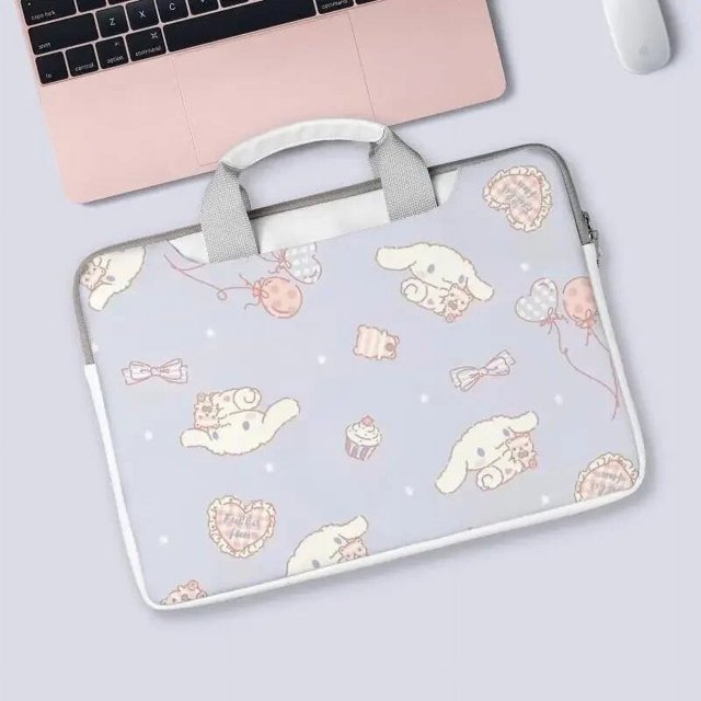 Sanrio Cinnamoroll Kawaii Cartoon Computer Bag Fashion Laptop Tote