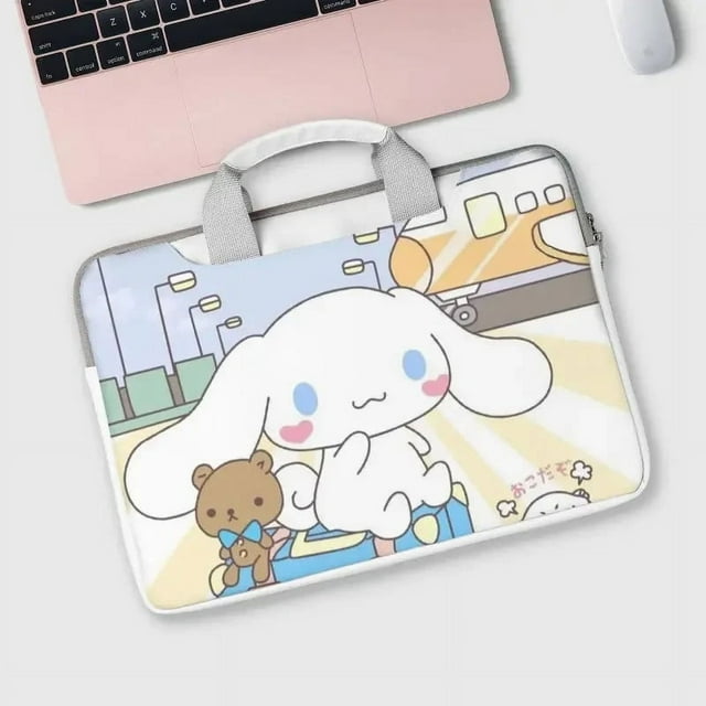Sanrio Cinnamoroll Kawaii Cartoon Computer Bag Fashion Laptop Tote