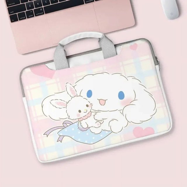 Sanrio Cinnamoroll Kawaii Cartoon Computer Bag Fashion Laptop Tote