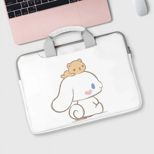 Sanrio Cinnamoroll Kawaii Cartoon Computer Bag Fashion Laptop Tote