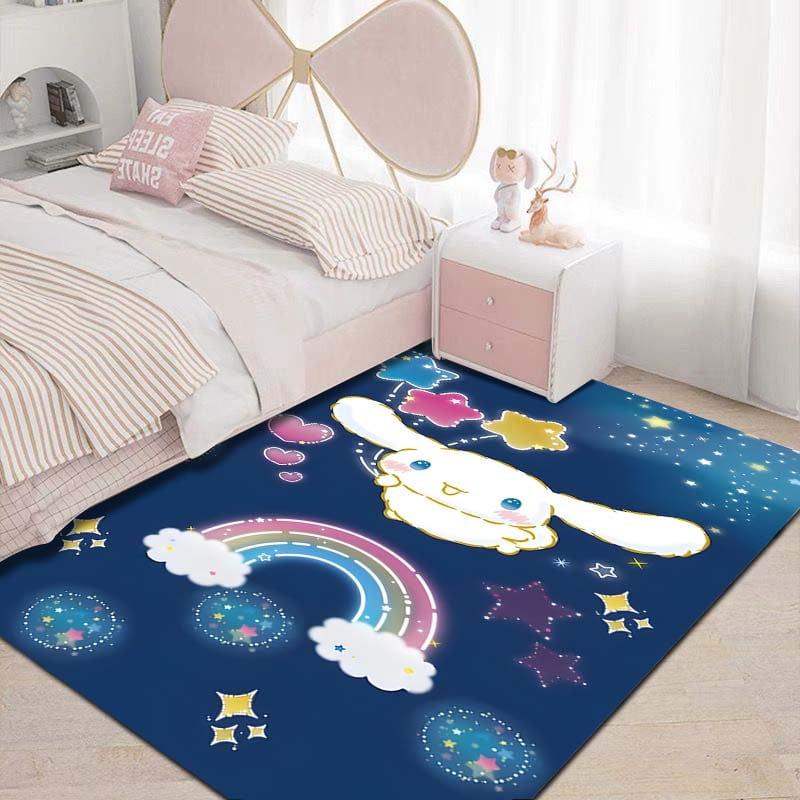 Sanrio Cinnamoroll Kawaii Printing Carpet for Girls Room Living Room
