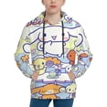 thumbnail image 1 of Sanrio Cinnamoroll Kids' Hoodie 3d Print Sweatshirt Soft Pullover Hooded With Big Pockets Fans Gifts For Boys Or Girls Small, 1 of 7