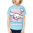 thumbnail image 1 of Sanrio Cinnamoroll Kids T-Shirt 3d Printed Graphic T-Shirts Boys And Girls Short Sleeve Shirts For Youth Kids X-Small, 1 of 6