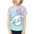 thumbnail image 1 of Sanrio Cinnamoroll Kids T-Shirt 3d Printed Graphic T-Shirts Boys And Girls Short Sleeve Shirts For Youth Kids X-Small, 1 of 6