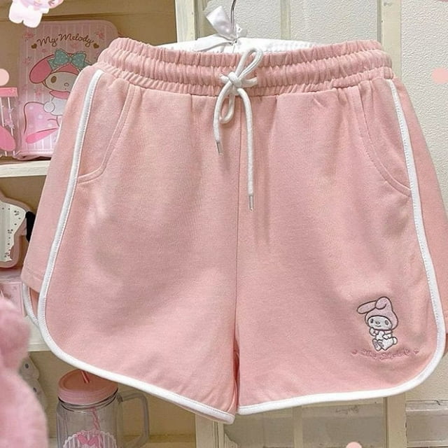 Sanrio Cinnamoroll Melody Kuromi Women Pink Shorts Y2k Casual Short ...