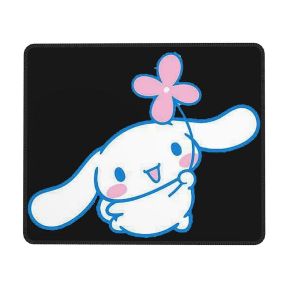 Sanrio Cinnamoroll Mouse Pad,Small Gaming Mousepad,Non-Slip Rubber Base And Stitched Edges Desk Mat For Computer Home Office Work And Study 10 X 12 Inch