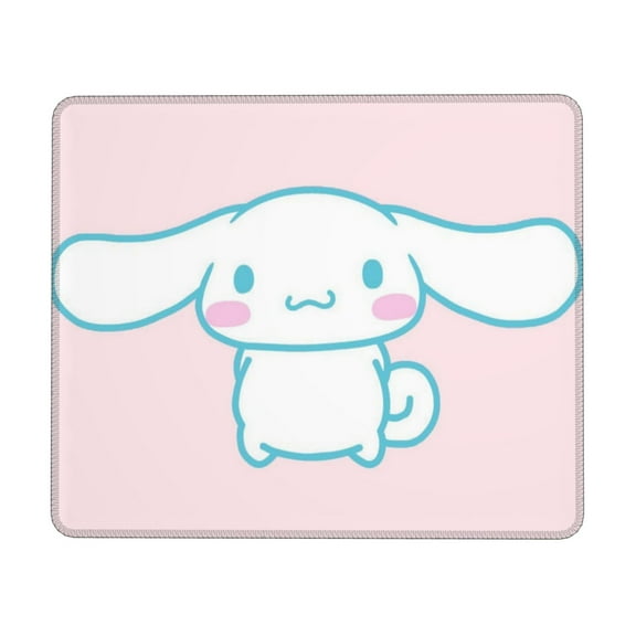 Sanrio Cinnamoroll Mouse Pad,Small Gaming Mousepad,Non-Slip Rubber Base And Stitched Edges Desk Mat For Computer Home Office Work And Study 10 X 12 Inch