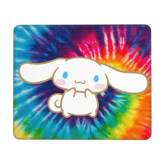 Sanrio Cinnamoroll Mouse Pad,Small Gaming Mousepad,Non-Slip Rubber Base And Stitched Edges Desk Mat For Computer Home Office Work And Study 10 X 12 Inch
